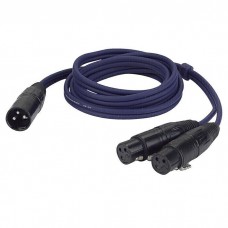 Verloop Kabel 2x Xlr Female 1x Xlr Male