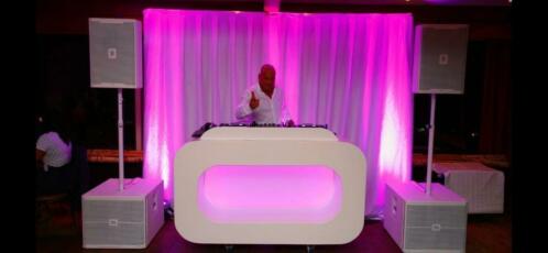 Witte Dj Booth Hoogglans