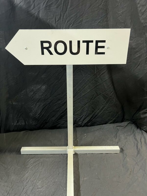 Alluminium steun voor bordjes