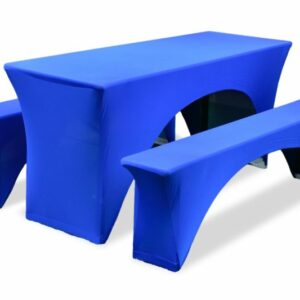 Biertafel hoes set donker blauw