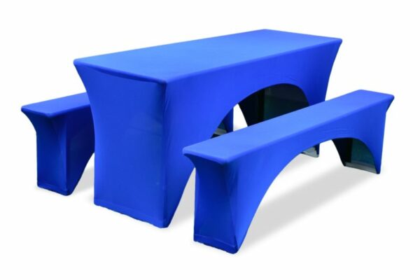 Biertafel hoes set donker blauw