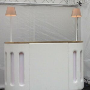 DJ Booth/Cocktailbar wit met led