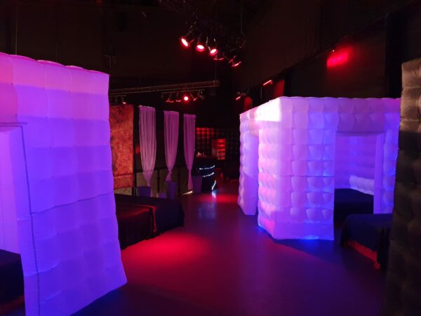 Opblaasbare witte kamer 3x3 inclusief verlichting