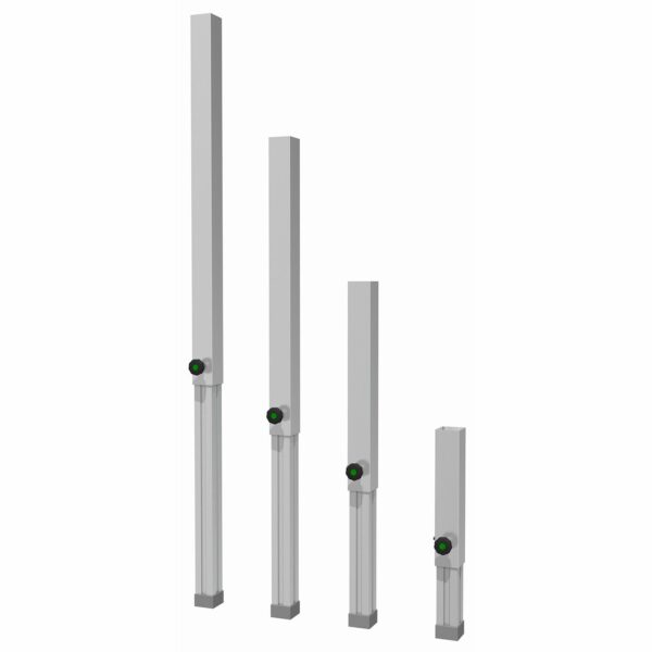 Podium poten verstelbaar 60/100 cm set van vier