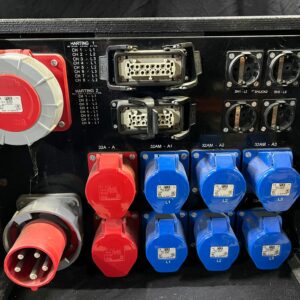 Power box  63 amp in/out  4x 230 2x 32amp 2x harting 6x 3polig bl