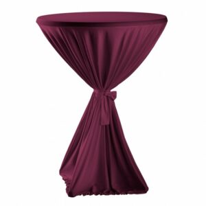 Statafelrok groot, bordeaux rood - 1.20m diameter