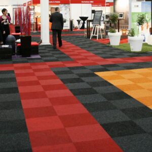 Tapijttegels 1x1meter bordeaux rood