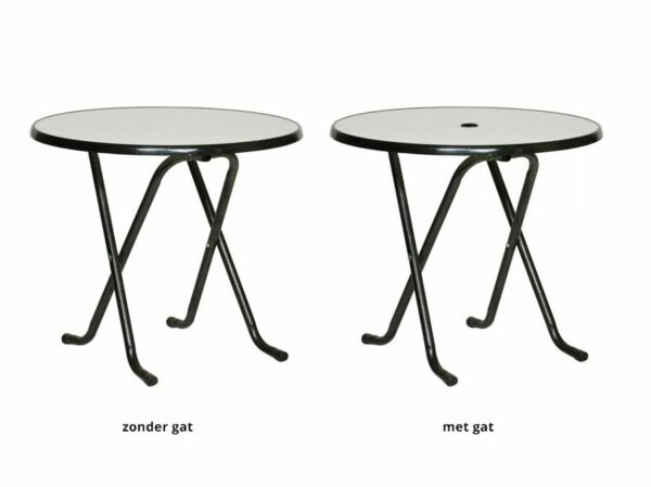 Terras Klaptafel rond 85x75