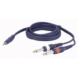 Verloopkabel jack 6,4- mini jack