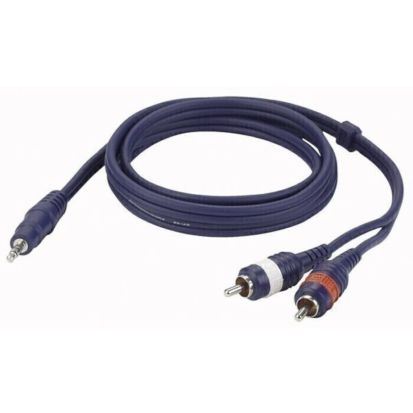 Verloopkabel tulp-mini jack